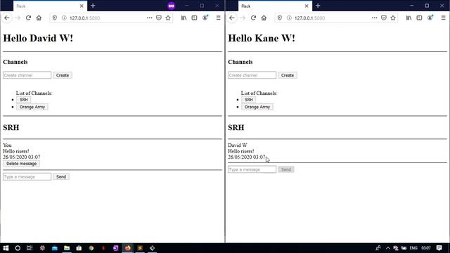 Messaging service using flask, JavaScript, Socket.IO смотреть онлайн
