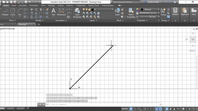 AutoCAD 2019 - Line Command (Part 1) смотреть онлайн