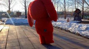 Надувной костюм Зайца