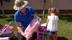 Куклы Беби Борн на пикнике Новая двухэтажная кроватка Переноска Baby Born и коля