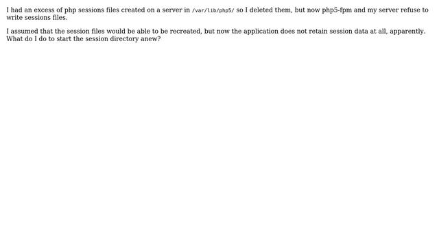 DevOps & SysAdmins: PHP session files unable to save after a mass deletion смотреть онлайн