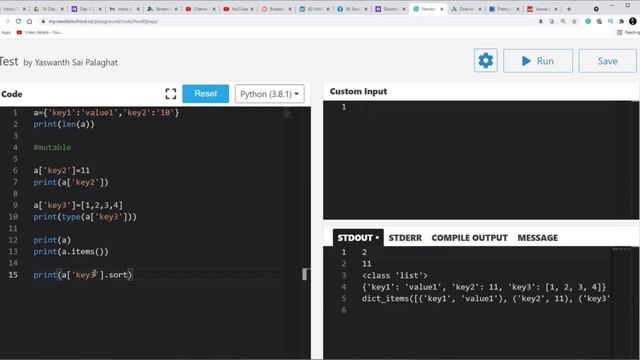 Dictionary Methods in Python | Python Tutorial Telugu смотреть онлайн