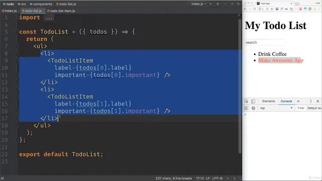 React & Redux. 015 Массивы, как свойства компонентов смотреть онлайн