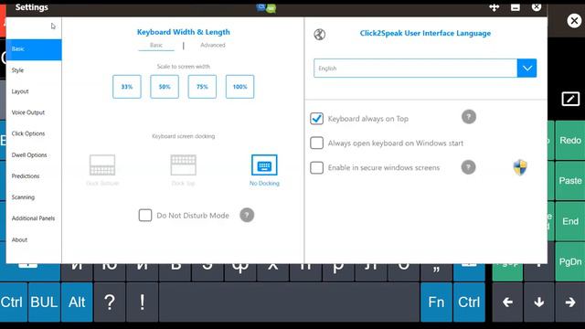 Click2Speak - настройки на клавиатурата смотреть онлайн
