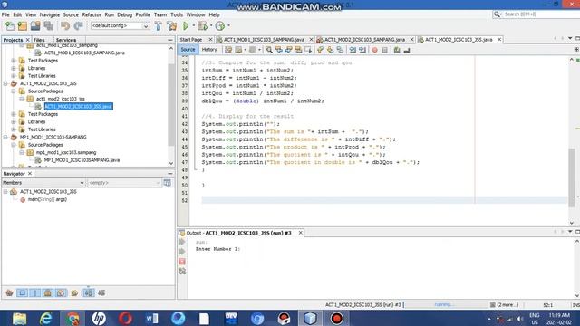 "ACTIVITY 2.1 – JAVA CONSOLE INPUT AND VARIABLES" смотреть онлайн