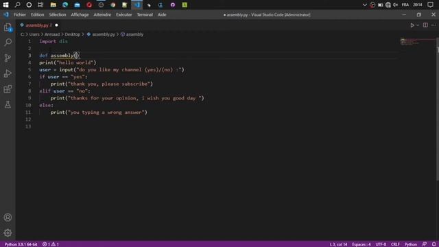 convert python code into assembly смотреть онлайн
