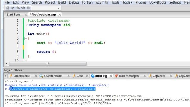 Write Compile and Run a Program in Codeblocks смотреть онлайн