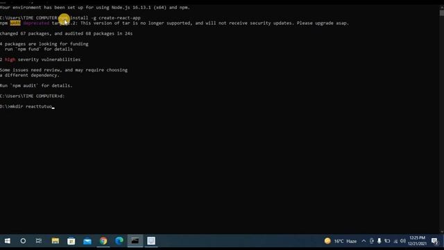 ReactJS Environment Setup | ReactJS Installation & Creating Our First React App смотреть онлайн