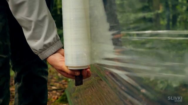 ДОМ В ЛЕСУ ИЗ ПИЩЕВОЙ ПЛЕНКИ смотреть онлайн