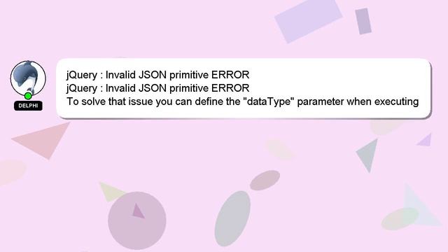 jQuery : Invalid JSON primitive ERROR смотреть онлайн