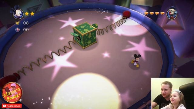 Микки Маус Замок Иллюзий. Castle of Illusion Starring Mickey Mouse pc. Кто спрятался в Сундуке ? смотреть онлайн