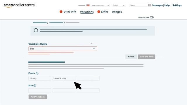 How to create product listings with variations on Amazon Seller Central смотреть онлайн