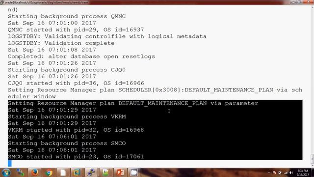 Alert log file in Oracle смотреть онлайн