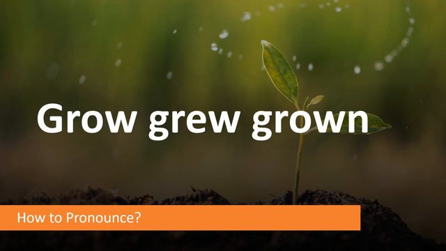 How to Pronounce Grow grew grown (Irregular Verb) смотреть онлайн