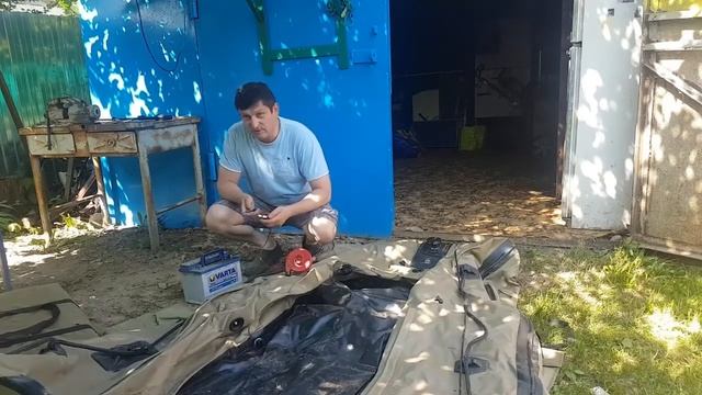 Лодка ПВХ Badger 340. Итоги хранения зимой в свернутом состоянии смотреть онлайн