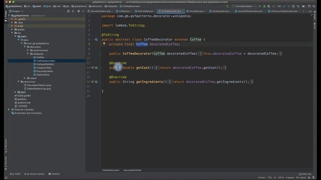 Design Patterns - Decorator Pattern - Coffee Shop implementation смотреть онлайн
