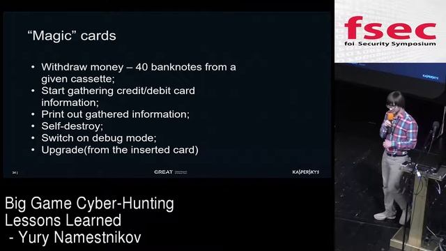 FSec 2016 - Yury Namestnikov: Big game cyber-hunting смотреть онлайн
