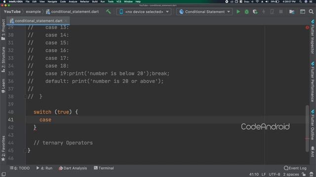 #5.2 - Dart Conditional Statements смотреть онлайн