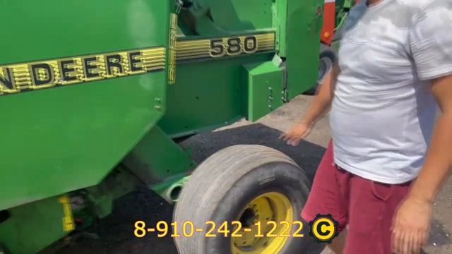 Обзор пресс подборщика Джон Дир 580 ротор мульчер смотреть онлайн