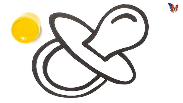 Как нарисовать ПУСТЫШКУ ДЛЯ МЛАДЕНЦА / мультик раскраска ПУСТЫШКА для детей / Раскраски малышам смотреть онлайн