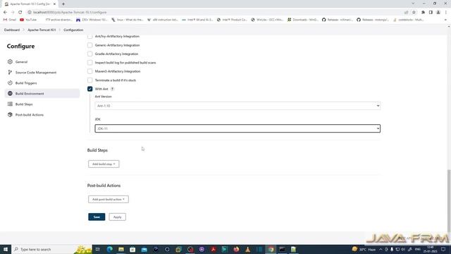 How to build Apache Tomcat 10.1.5 from Source Code using Jenkins 2.375 and Ant 1.10 without SCM смотреть онлайн