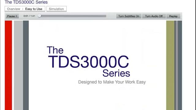 Tektronix TDS3000C Series Demo смотреть онлайн