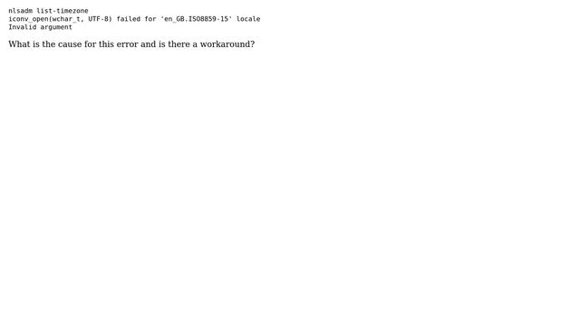 Unix & Linux: Solaris 11 nlsadm list-timezone issue смотреть онлайн