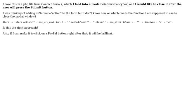 Wordpress: Close modal window after form submit смотреть онлайн