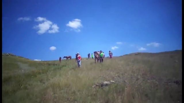 Конная прогулка в степи 25.06.15г. смотреть онлайн