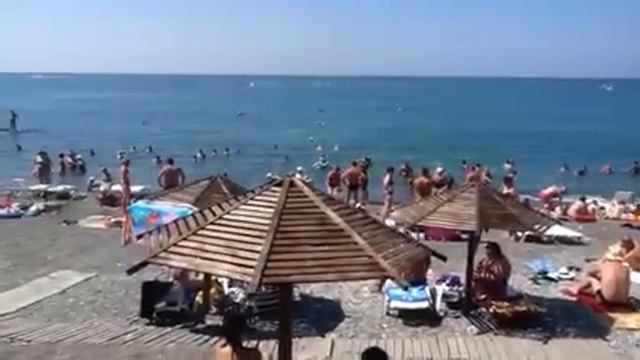 Летних отдых на пляже Адлера. смотреть онлайн