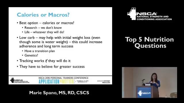The Top 5 Nutrition Questions Your Clients Have for You, with Marie Spano | NSCA.com смотреть онлайн