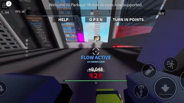 Level 3 Combo Run on MOBILE w/ Ranked Master Glove | Roblox Parkour Mobile смотреть онлайн