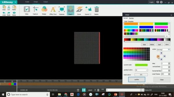 Download and install Led easy. pixel led effect in .avi format.