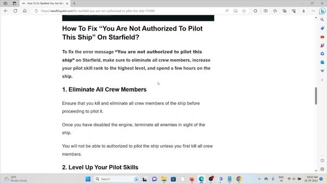 How To Fix Starfield You Are Not Authorized To Pilot This Ship смотреть онлайн