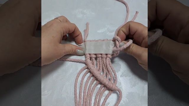 Диагональный репсовый узел/макраме. смотреть онлайн