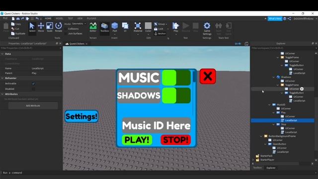 How To Make A Avanced Settings Gui (Roblox Sudio) смотреть онлайн