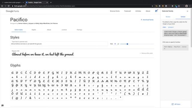 E7: google fonts in react js смотреть онлайн