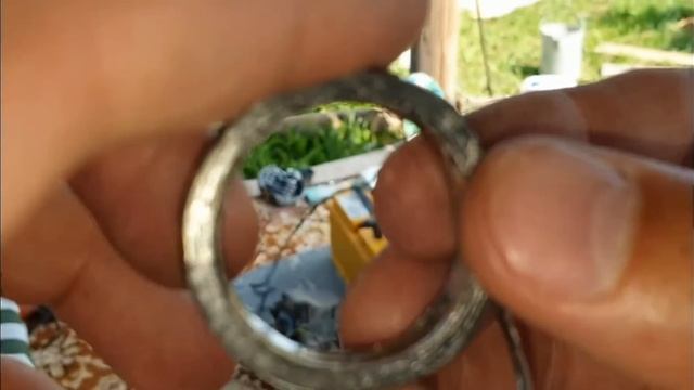 Кольцо глушителя на Хонда Дио. Уменьшаю диаметр кольца. смотреть онлайн