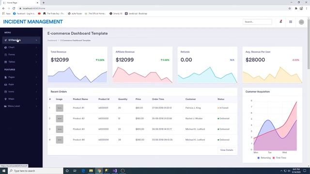Web application - Free bootstrap template | SideBar cleanup смотреть онлайн
