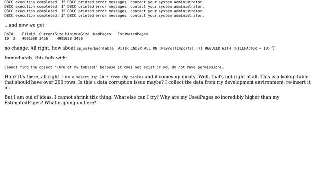 Databases: Cannot shrink transaction log смотреть онлайн