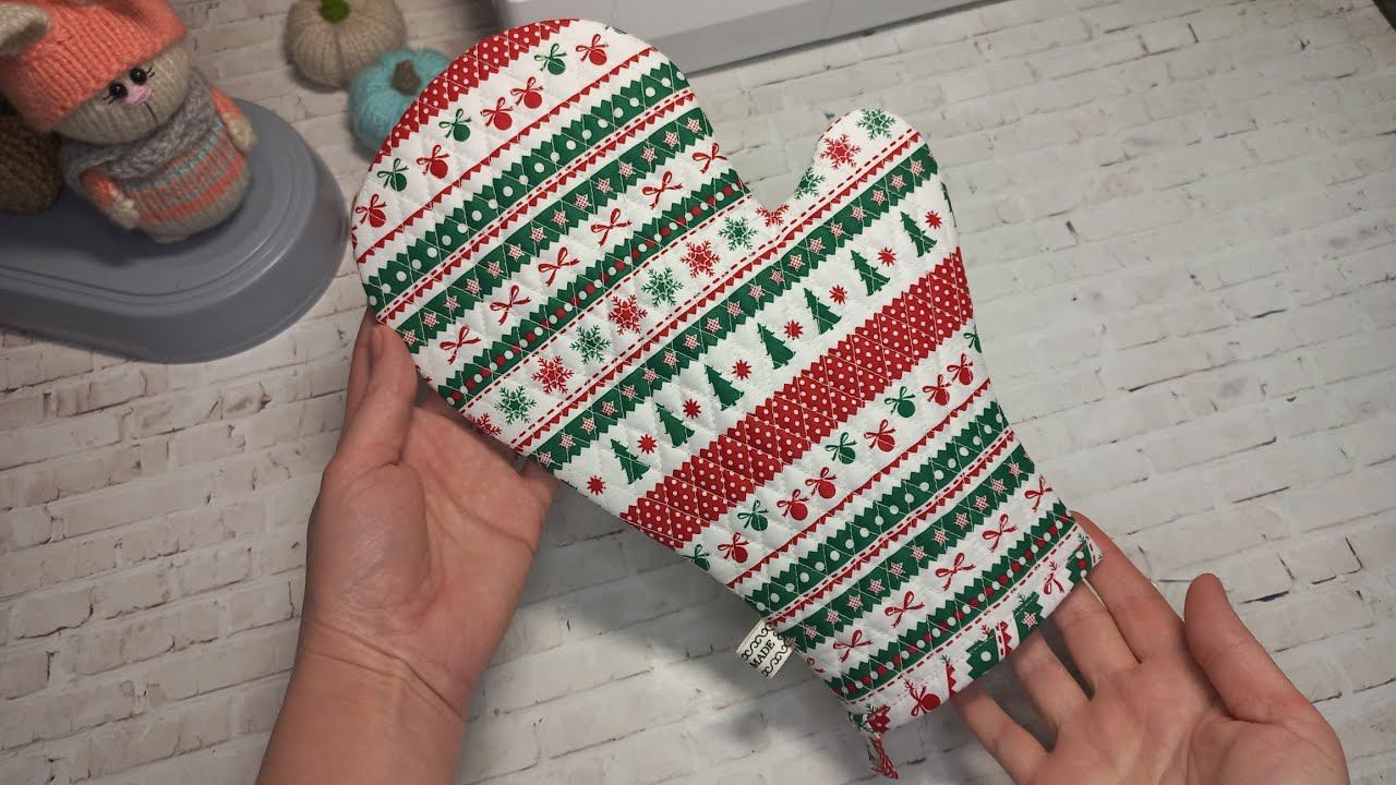 КАК СШИТЬ ПРИХВАТКУ-РУКОВИЧКУ #ручнаяработа #шьюсама