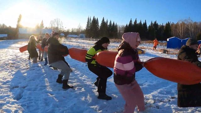 Тимбилдинг в Екатеринбурге от BRP-trek. Перетягивание каната. смотреть онлайн