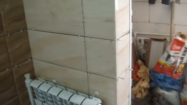 БАНЯ ИЗ ГАЗОБЕТОНА. Облицовка плиткой в бане. Часть 2. смотреть онлайн