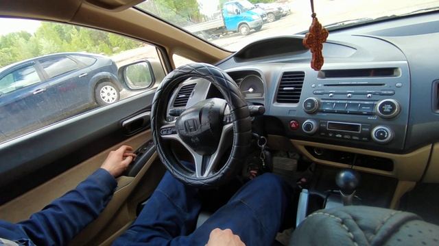 Honda Civic 4D приятная фишка с окнами. смотреть онлайн