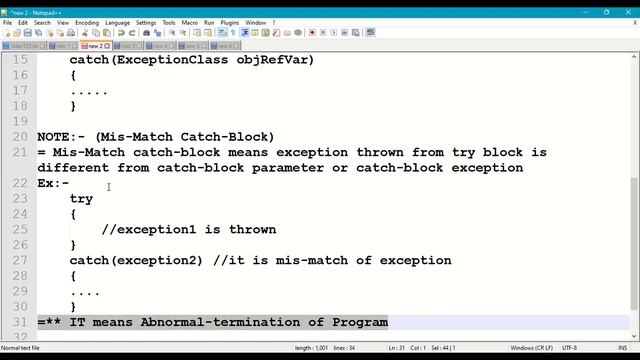 123. Exception MiS-Match CATCH Block || Exceptions in Java || Exception Handling Mechanism in Java смотреть онлайн