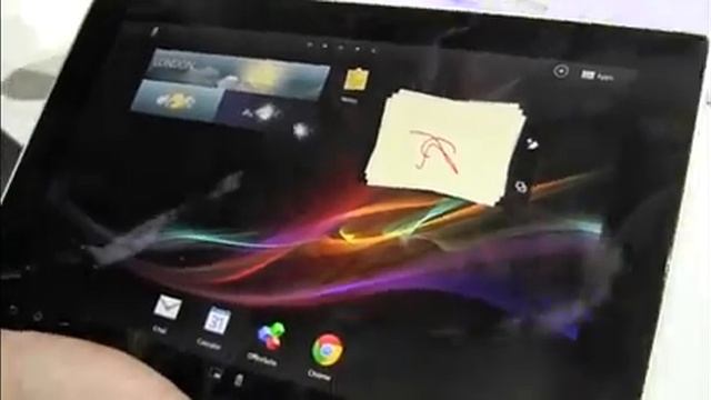 MWC: Sony Xperia Tablet Z video demo смотреть онлайн