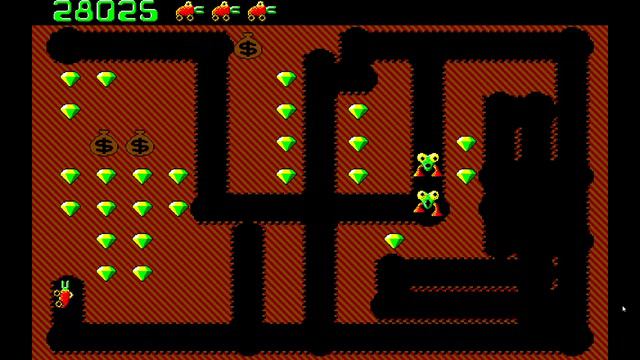 Digger Dos Level 3; Dos Digger game review; PC game Digger 1983; Perfect score of 30825 смотреть онлайн