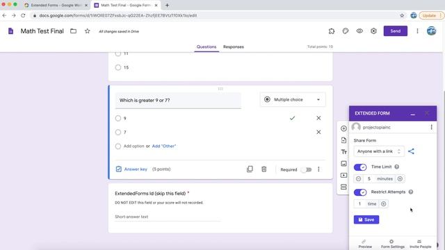 How to Add a Timer on Google Forms - Using Extended Forms смотреть онлайн