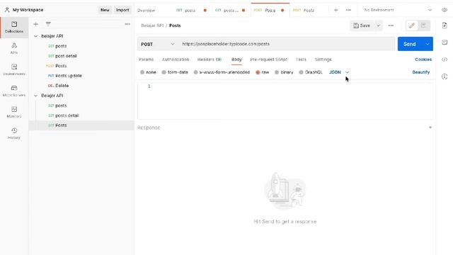 Belajar API menggunakan Postman dan Fake API JsonPlaceholder смотреть онлайн
