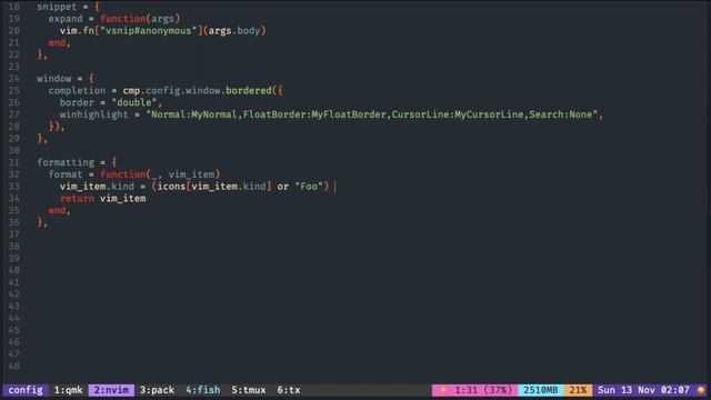 nvim cmp formatting #:1 display icons смотреть онлайн